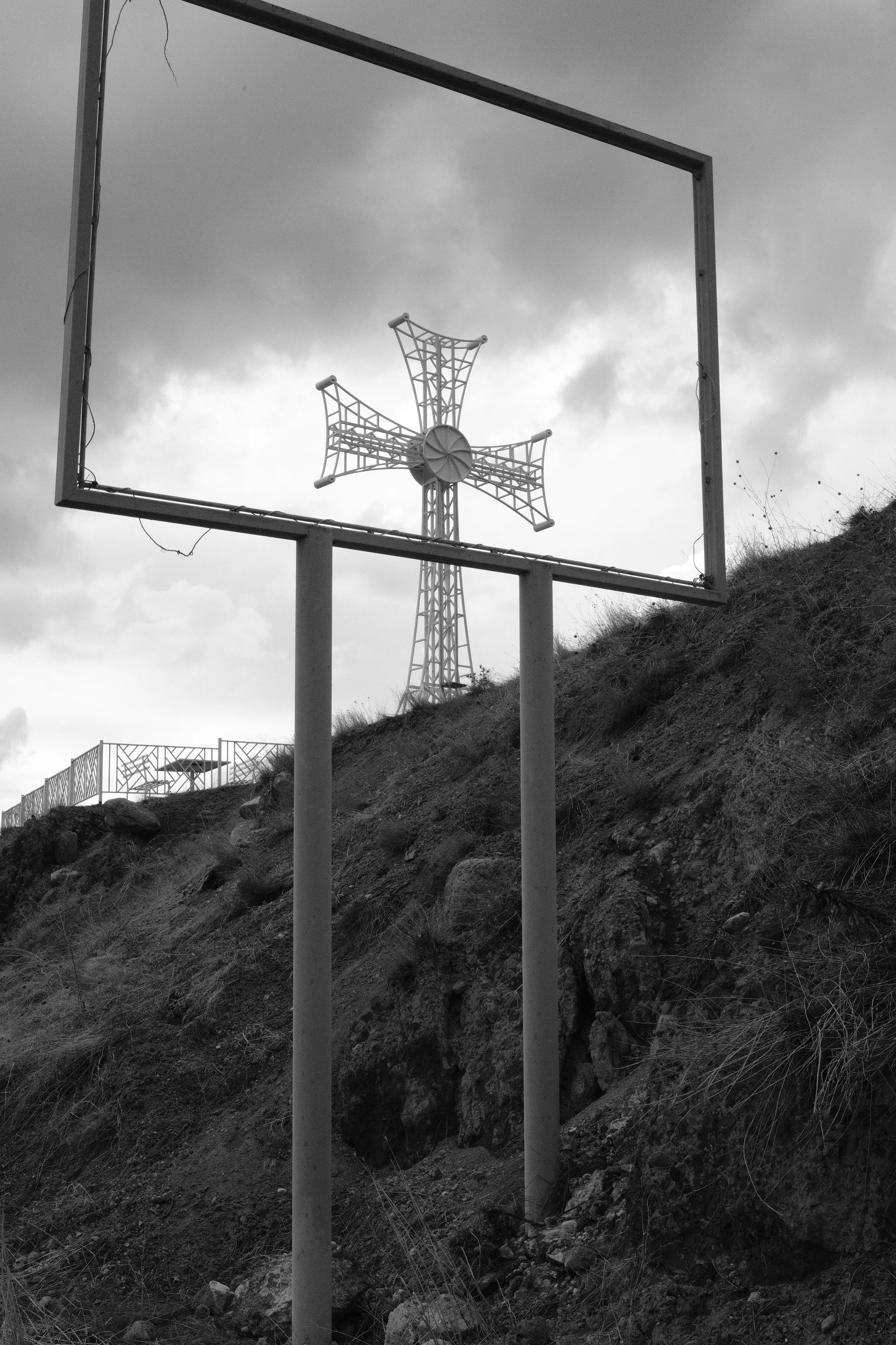Cross on the road - Sebastiano Edoardo Casella